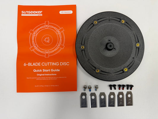 Sunseeker X7 GEN 1 and Gen 2 - 6-Blade Cutting Disk Upgrade Kit – X7 / X7 Plus / X7 Pro