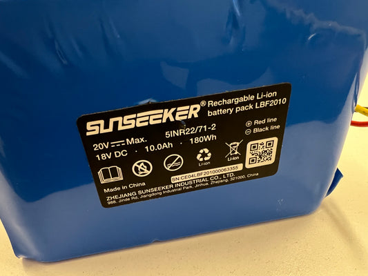 Battery Pack (Gen1) (20v 10.0Ah) - X7 Plus/X7 Pro - 16600704-01