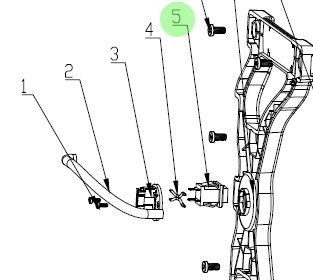 Height Adjusting Switch - Luba 1/Luba 2 - Z.121.SZ0031