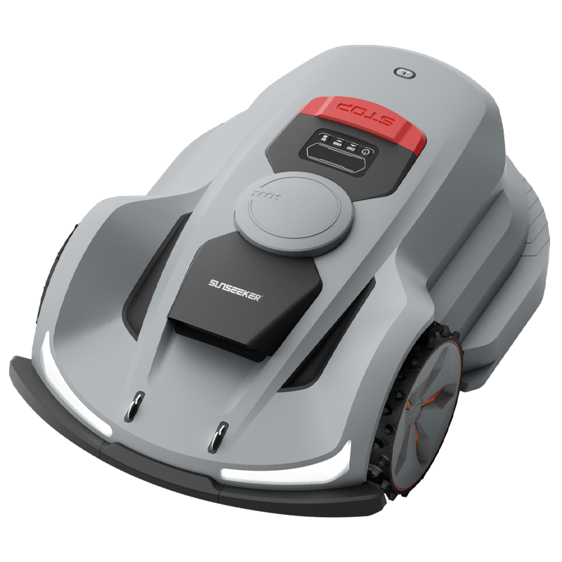 SunSeeker Orion X7 robotic lawn mower featuring advanced AONaviTM System for precise auto mowing.