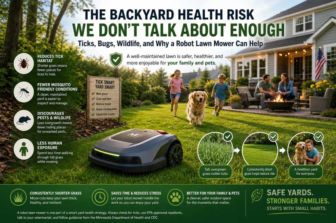 The Backyard Health Risk We Don’t Talk About Enough: Ticks, Bugs, Wildlife, and Why a Robot Lawn Mower Can Help