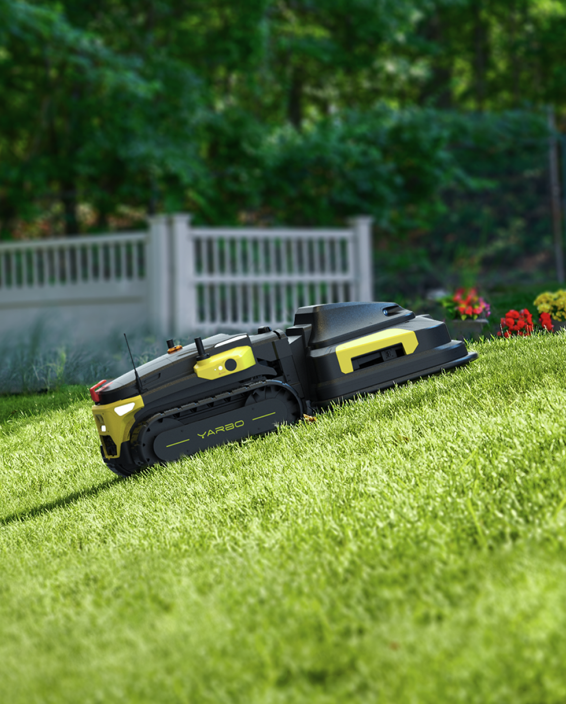 Yarbo Y40 Core with Lawn Mower Pro and Trimmer Modules — official product feature image 2
