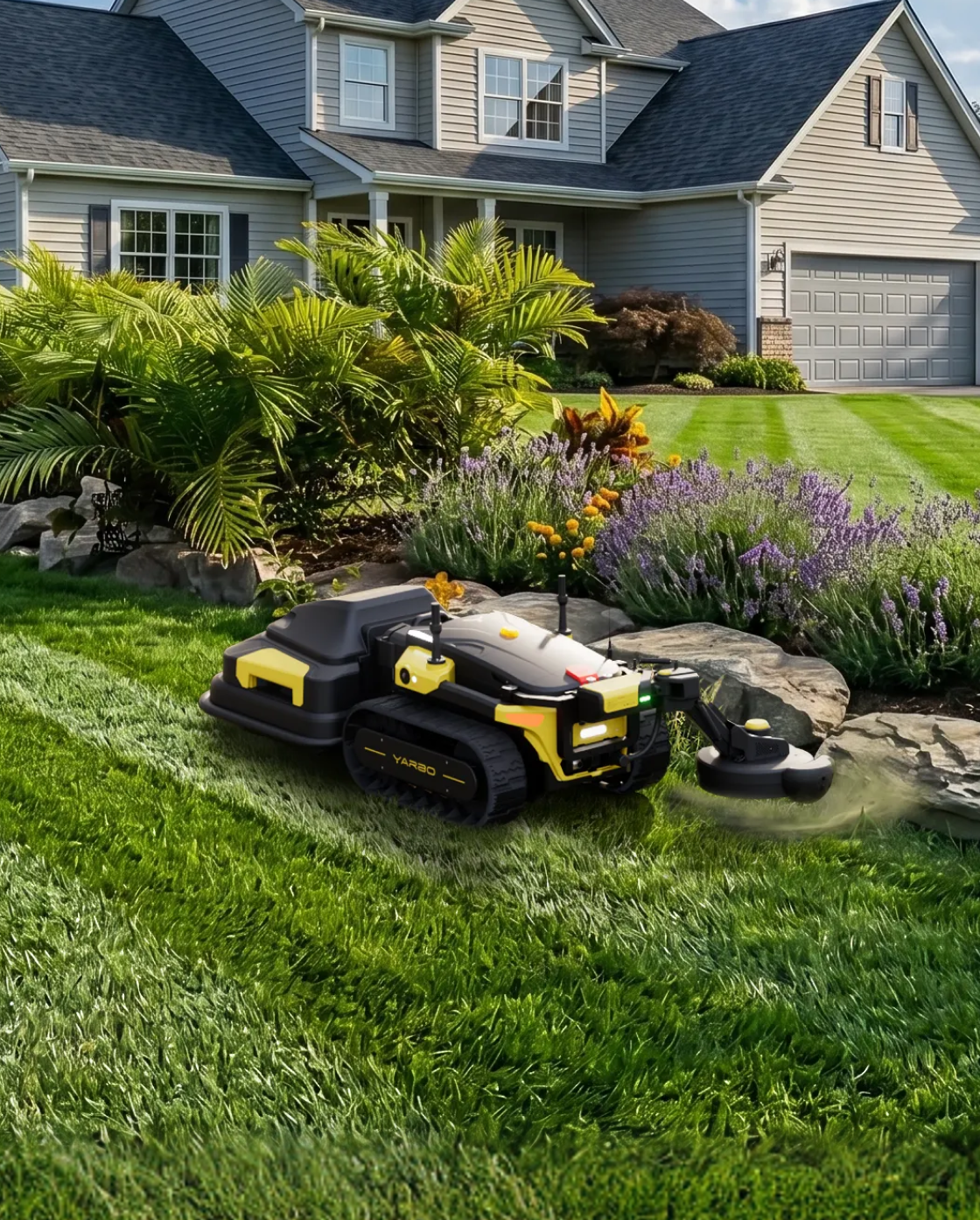 Yarbo Y40 Core with Blower and Trimmer Modules — official product feature image 3