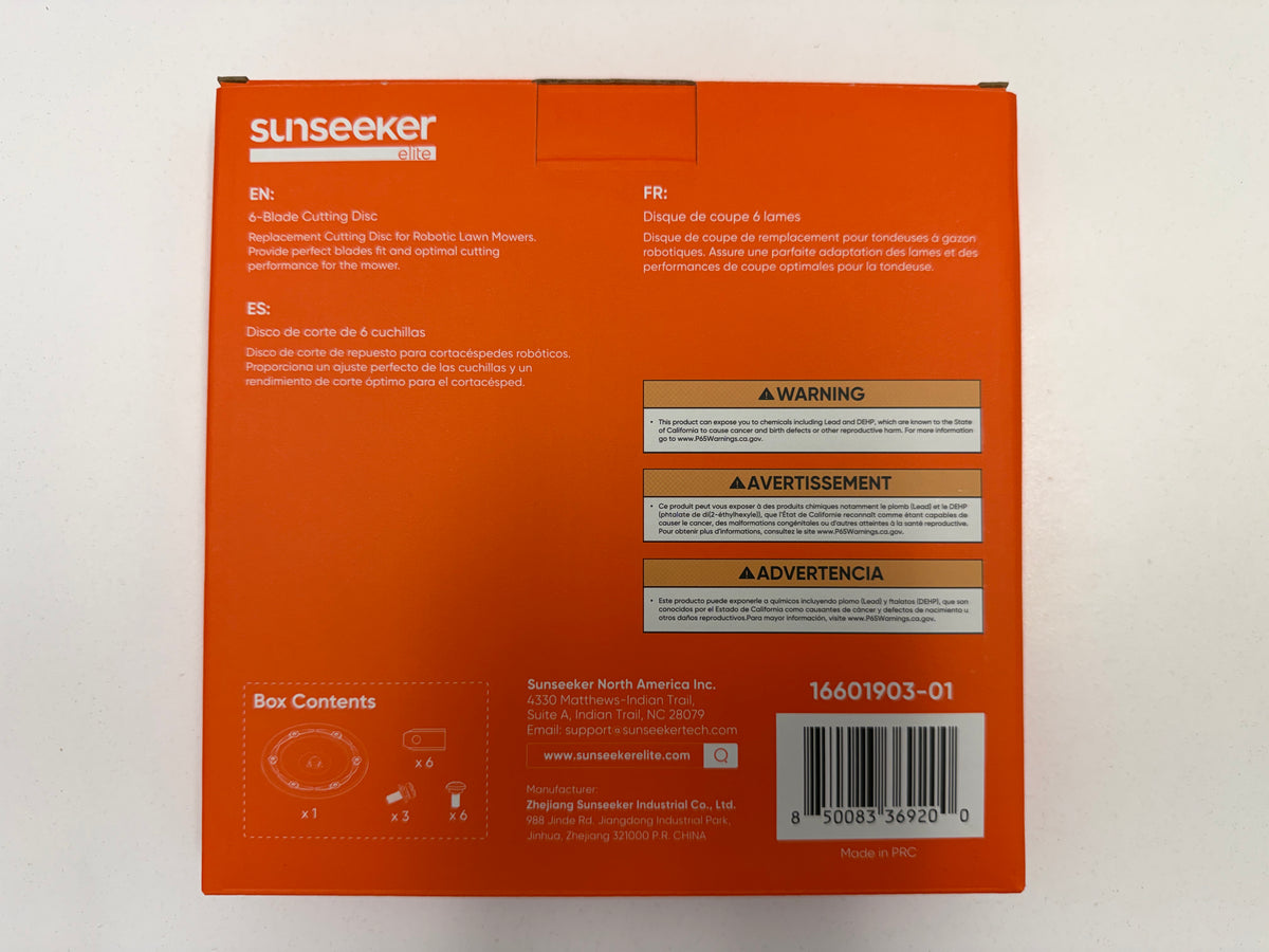 Sunseeker X7 GEN 1 and Gen 2  -  6-Blade Cutting Disk Upgrade Kit – X7 / X7 Plus / X7 Pro