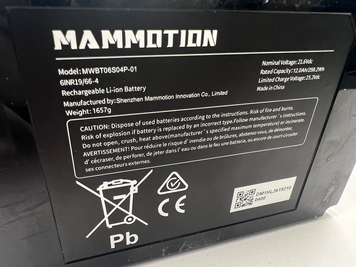 Battery for LUBA 3 AWD 3000 - W.D.BT.000062000/W.D.BT.000052000