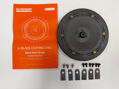 Sunseeker X7 GEN 1 and Gen 2  -  6-Blade Cutting Disk Upgrade Kit – X7 / X7 Plus / X7 Pro