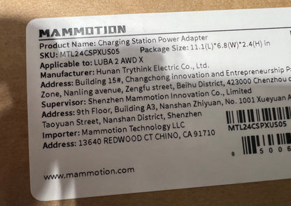 Charging Station Power Supply (28V 6.43A) - LUBA 2 AWD X - C.P.XS.000121002
