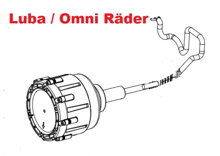 Geared Hub Motor(omni) for Luba1