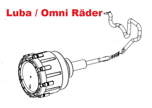 Geared Hub Motor(omni) for Luba1