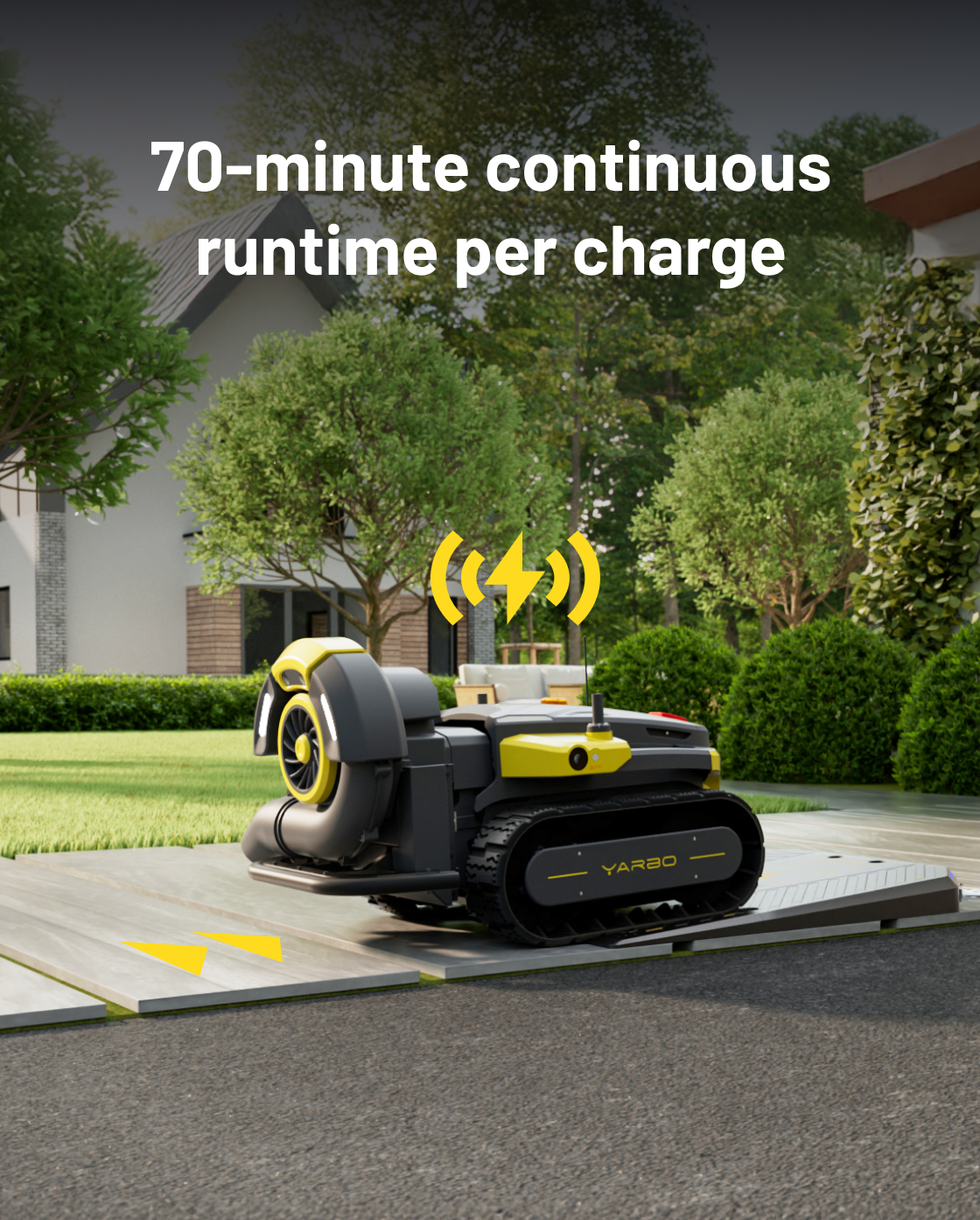 Yarbo Y40 Core with Blower Module — Yarbo Blower