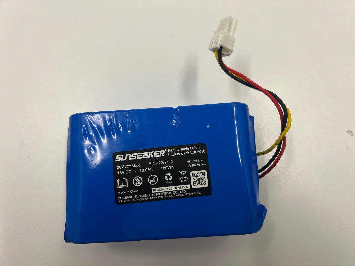 Battery Pack (Gen1) (20v 10.0Ah) - X7 Plus/X7 Pro  -  16600704-01