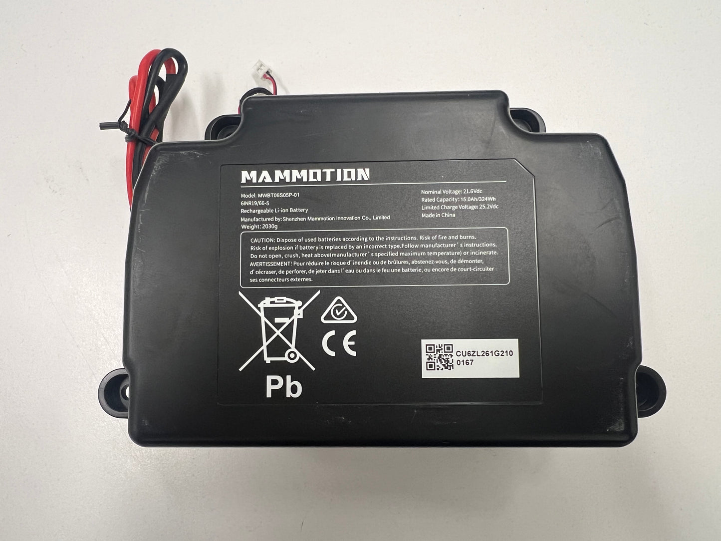 Battery for LUBA 3 AWD 3000 - W.D.BT.000062000/W.D.BT.000052000