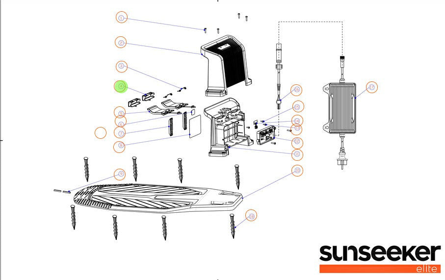 Trim for the Charge Station Contact Plate Assembly - X5/X7/X7 Plus/X7 Pro -  16601328-01