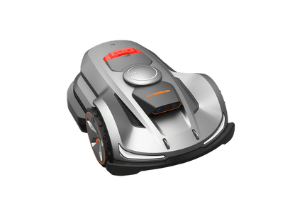 SunSeeker Orion X7 robotic lawn mower featuring advanced AONaviTM System and AI technology for precise mapping and obstacle avoidance.